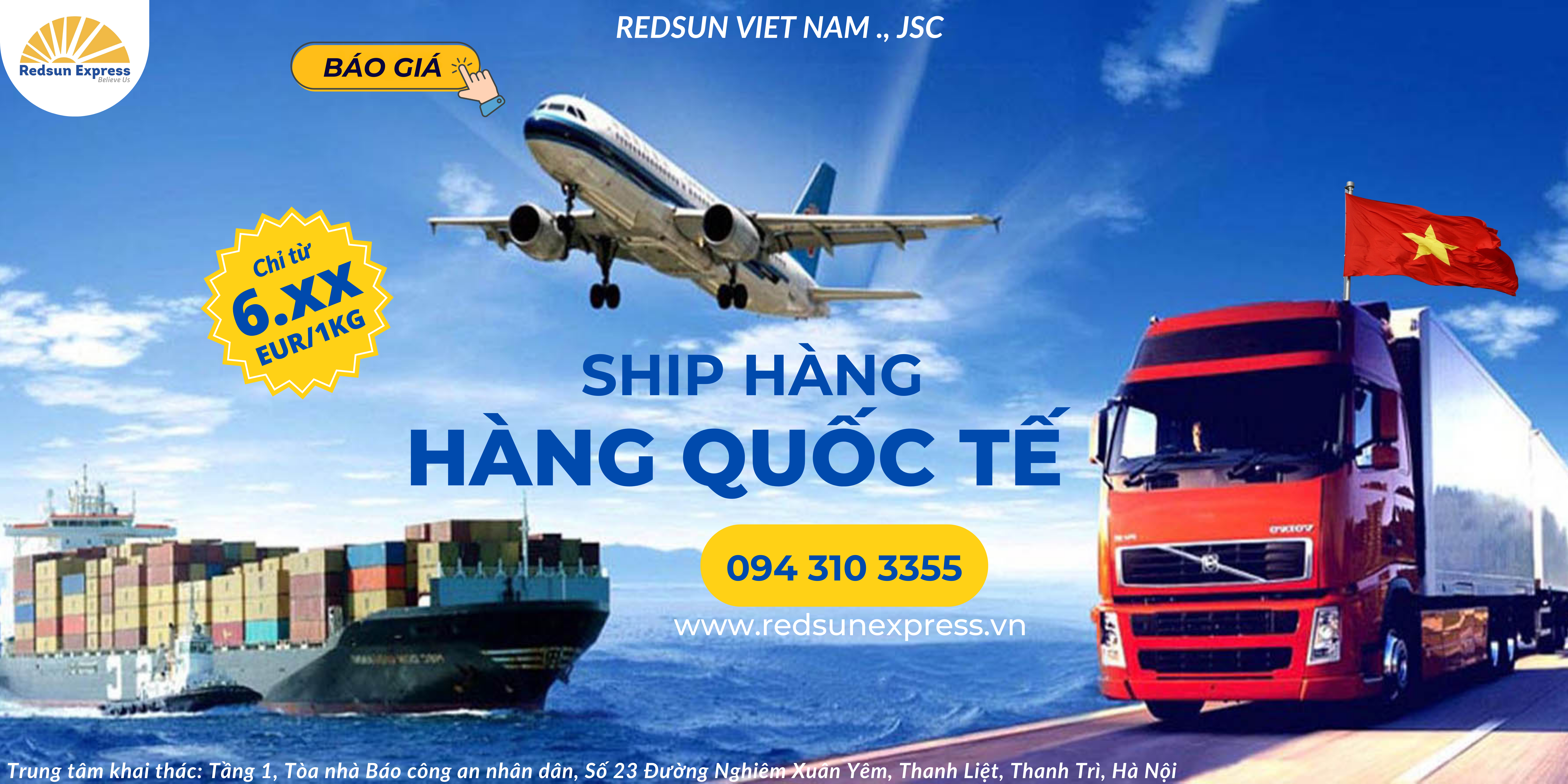 Gửi hàng qua máy bay giảm thiểu được rất nhiều rủi ro trong quá trình vận chuyển hàng hóa RedSun Việt Nam